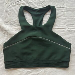Alo Yoga Dark Green Sports Bra